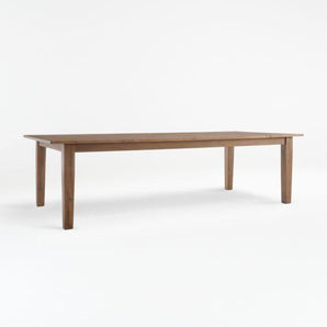 Basque 104" Weathered Light Brown Solid Wood Dining Table_Crate&Barrel Costa Rica