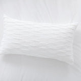 Belamy King White Pleated Sham.