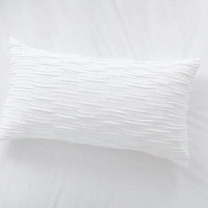 Belamy King White Pleated Sham.
