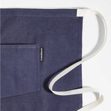 Bistro Indigo Organic Cotton Half Apron.