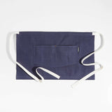 Bistro Indigo Organic Cotton Half Apron.