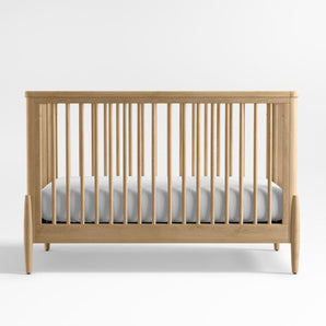 Cuna convertible de madera de roble Baby Bodie