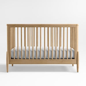Baby Bodie Oak Wood Convertible Crib