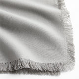 Craft Metal Grey Fringe Napkin.
