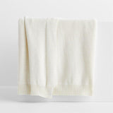 Border Pampas Ivory 80"x80" Oversized Bed Throw Blanket.