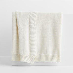 Border Pampas Ivory 80"x80" Oversized Bed Throw Blanket.