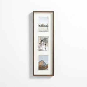 Brushed Antique Triple 4x6 Frame