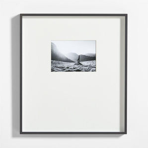 Metal Picture Frame with Horizontal Mat