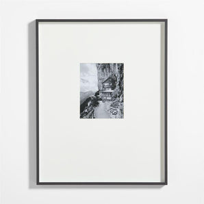 Brushed Metal Picture Frame with Mat 8x10