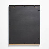 Brushed Brass Metal Picture Frame with White Mat 8x10.