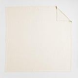 Brushed Organic Cotton Arctic Ivory King Bed Blanket.