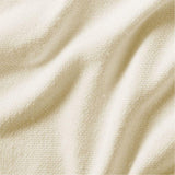 Brushed Organic Cotton Arctic Ivory King Bed Blanket.
