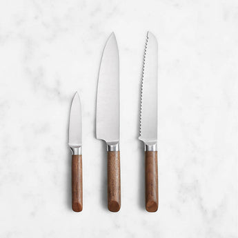 Crate & Barrel 3-Piece Knife Set.