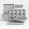C&B 6Pc Set Silver New.