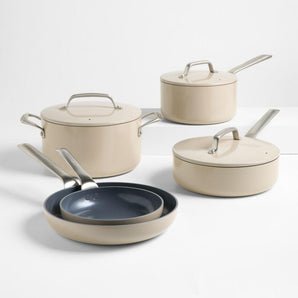 Juego de utensilios de cocina antiadherentes de cerámica EvenCook de Crate & Barrel de 8 piezas con regalo adicional