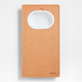 Crate & Barrel Over-the-Sink Colander and Cutting Board.