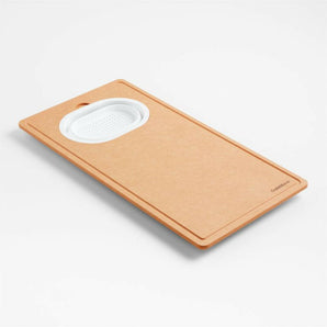 Crate & Barrel Over-the-Sink Colander and Cutting Board.