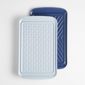 Bandejas apilables para parrilla Crate & Barrel Prep and Serve (juego de 2)