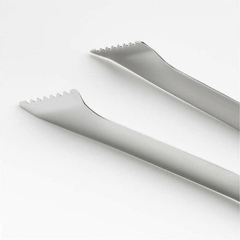 Crate & Barrel Stainless Steel Grill Tongs.