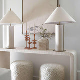 Nikko Small Square Off White Ceramic Vase 9".