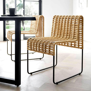 Chaparral Natural Rattan Dining Chair.