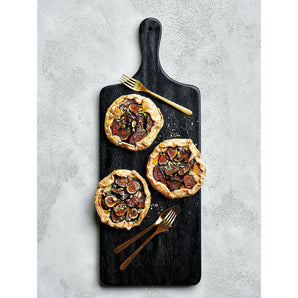 Tondo Ebonized Paddle Serving Board.