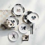 Embroidered Butterfly Botanicals Cocktail Napkins by Lucia Eames™, Set of 4.