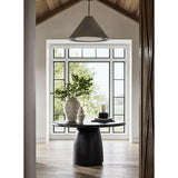 Ophelia Matte Black Round Vase 10".