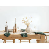 Dipped Moss Taper Candles, Set of 2.