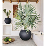 Sphere Small Dark Grey Indoor/Outdoor Planter.