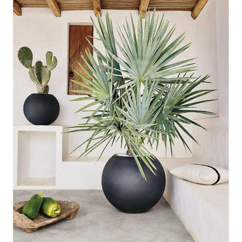 Sphere Small Dark Grey Indoor/Outdoor Planter.
