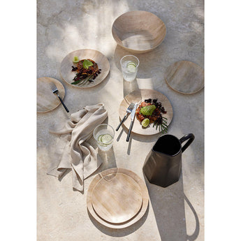 Faux Bois Melamine Salad Plate.