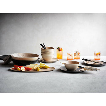 Faux Bois Melamine Salad Plate.