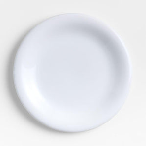 Plato llano de gres blanco Caesna
