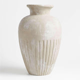 Brooklyn Cannelée Grey Floor Vase 20" by Athena Calderone.