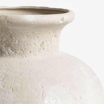 Brooklyn Cannelée Grey Floor Vase 20" by Athena Calderone.