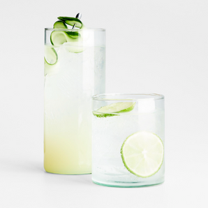 Lavinia Recycled Green Highball Glass.