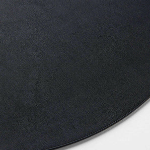 Rizzo Round Reversible Black and White Faux Leather Placemat
