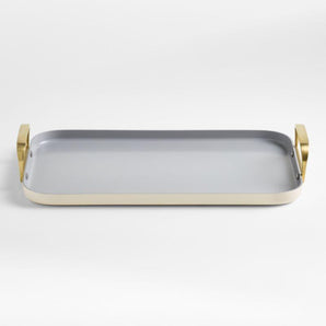 Plancha de cerámica antiadherente de doble quemador Caraway® con herrajes dorados