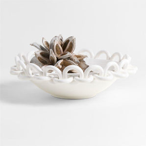 Catena Ceramic Chain Centerpiece Bowl