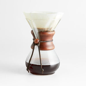 Chemex 6C Coffee Maker W/Walnut.