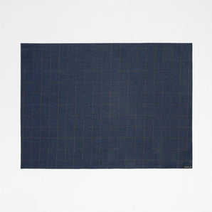 Chilewich ® Chase Rectangle Deep Indigo Placemat.