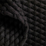 Chunky Weave Performance Black Indoor/Outdoor Doormat 24"x36"'.