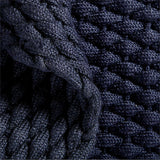 Chunky Weave Performance Navy Blue Indoor/Outdoor Doormat.