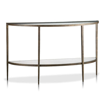 Clairemont Demilune Console Table.