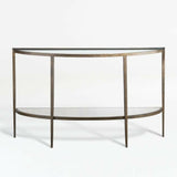Clairemont Demilune Console Table.