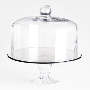 Soporte para tartas de cristal con tapa Claude