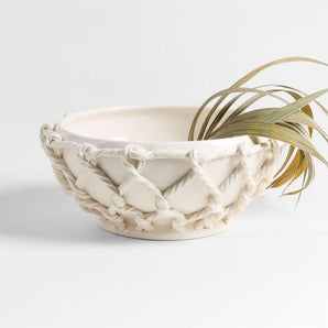 Corda Ceramic Rope Centerpiece Bowl