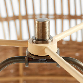 Corfu Tall Cream White Earthenware Table Lamp with Tapered Shade.