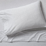 Cozysoft Organic Jersey Light Grey Twin/Twin XL Bed Sheet Set.